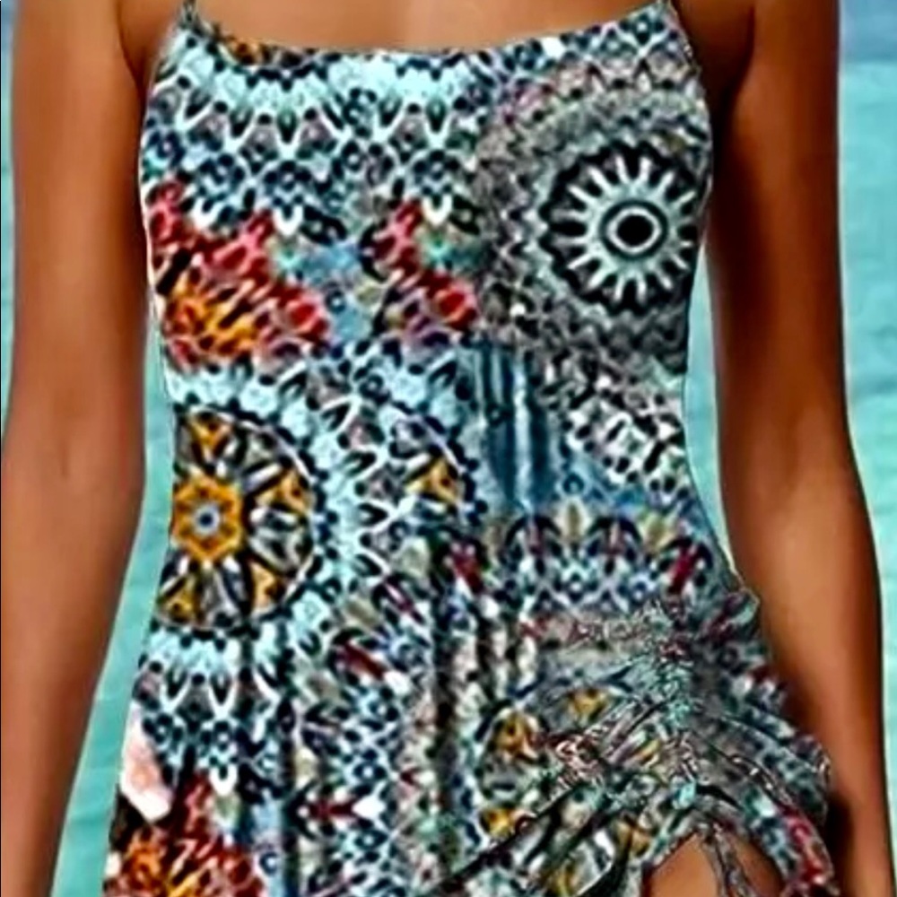Bohemian Print Tankini🩴🏝☯️
